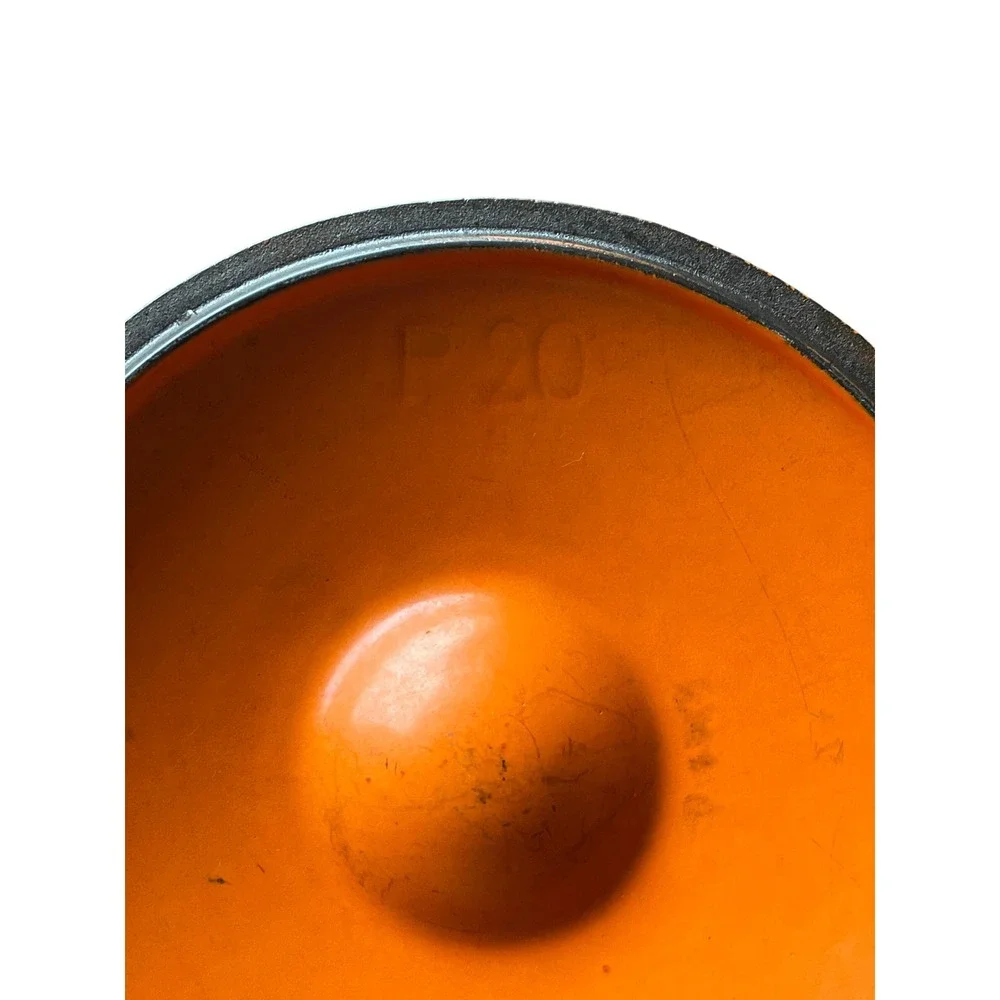 Le Creuset Flame Orange Enameled Cast Iron Lid P20 Made in France 8